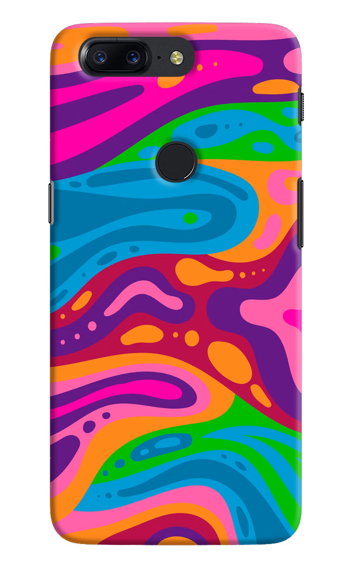 Trippy Pattern Oneplus 5T Hard Case Back Cover by Casekaro