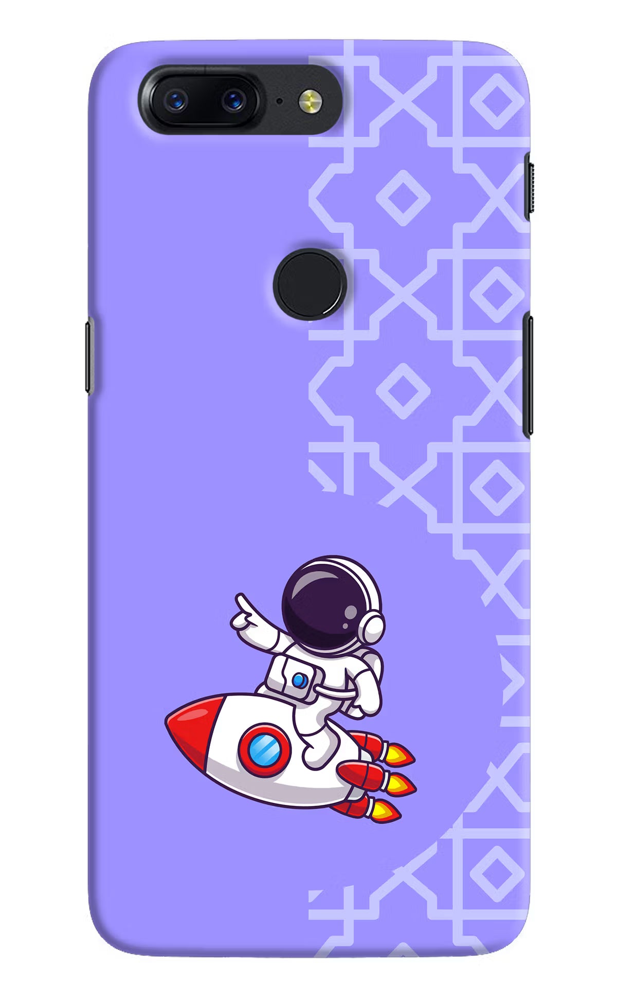 Cute Astronaut Oneplus 5T Hard Case Back Cover by Casekaro