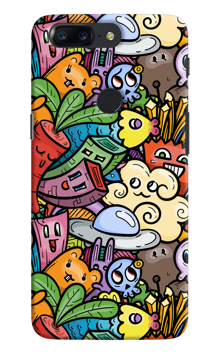 Veggie Doodle Oneplus 5T Back Cover, Hard case