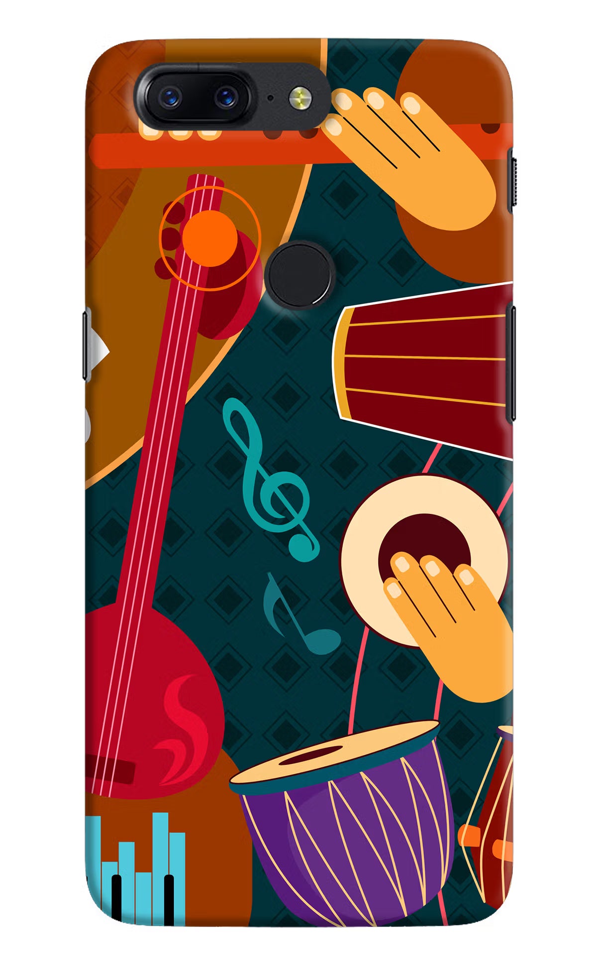 Music Instrument Oneplus 5T Hard Case Back Cover by Casekaro