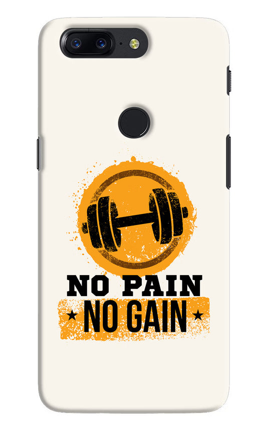 No Pain No Gain Oneplus 5T Hard Case Back Cover by Casekaro