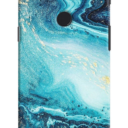 Blue Glitter Marble Oneplus 5T Hard Case Back Cover by Casekaro