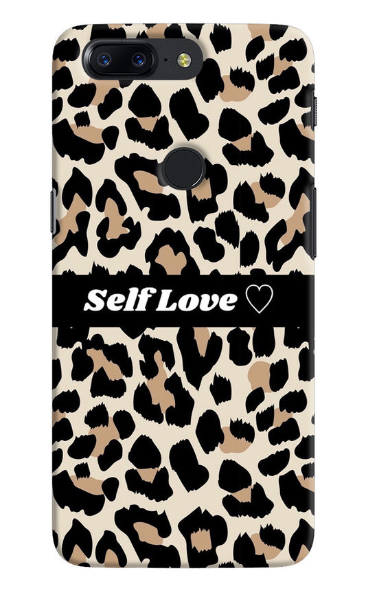 Leopard Print Self Love Oneplus 5T Back Cover