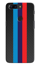 BMW Stripes Pattern Oneplus 5T Hard Case Back Cover by Casekaro