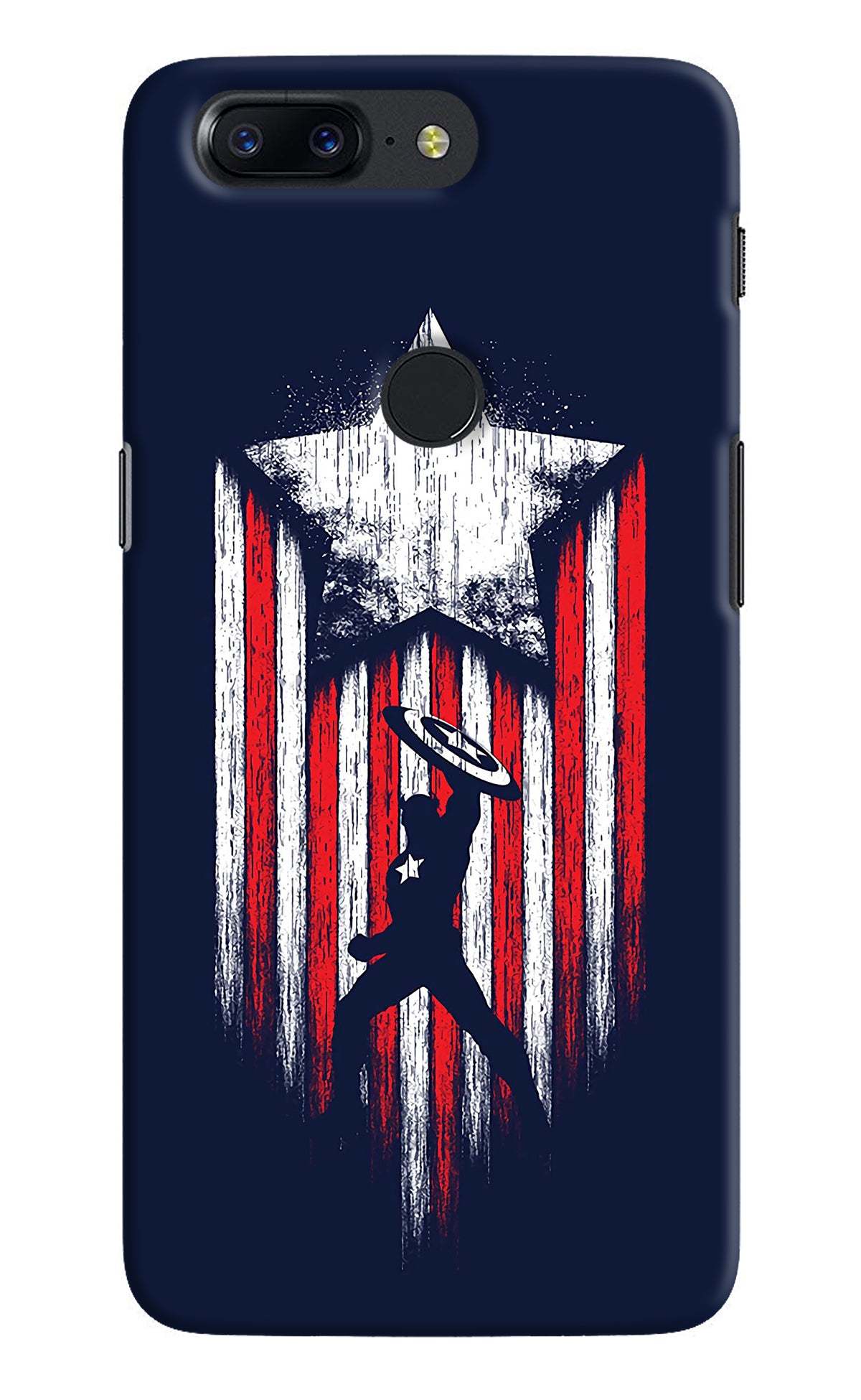 Captain America Marvel Art Oneplus 5T Back Cover