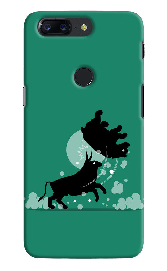 Bull Conqueror Oneplus 5T Hard Case Back Cover by Casekaro