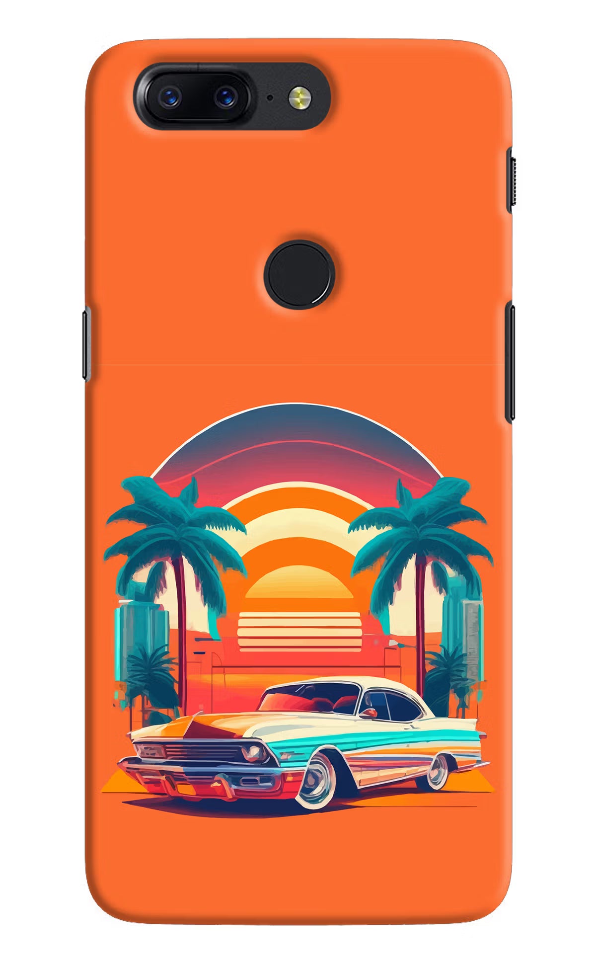 Palm Drive 80s Oneplus 5T Hard Case Back Cover by Casekaro
