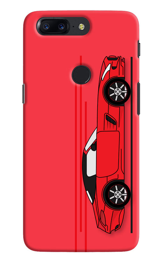 Red Velocity Oneplus 5T Hard Case Back Cover by Casekaro