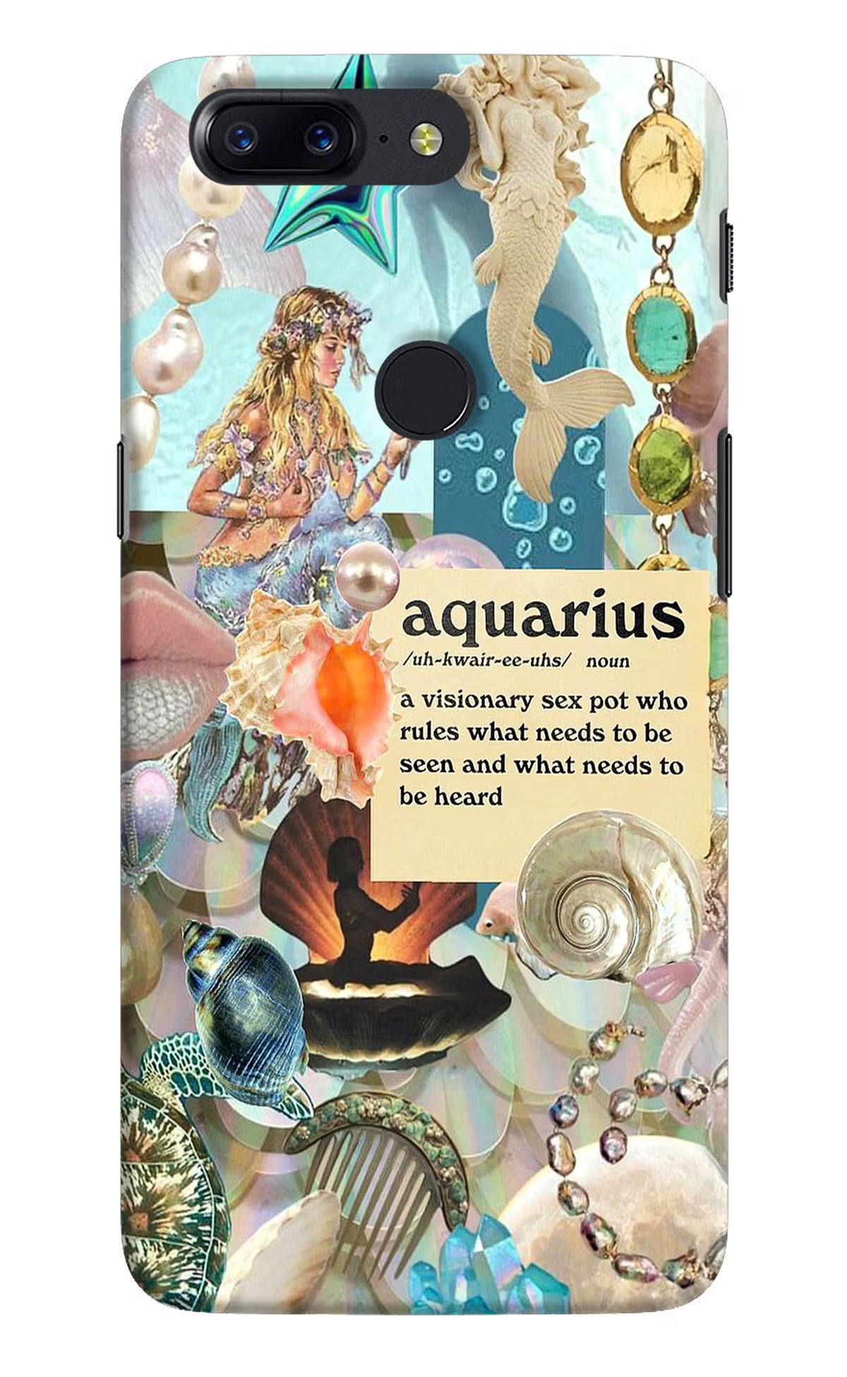 Aquarius Zodiac Oneplus 5T Hard Case Back Cover by Casekaro