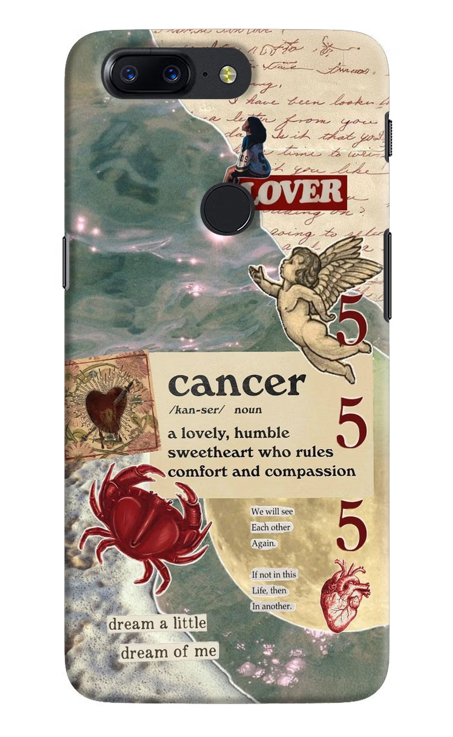 Cancer Zodiac Oneplus 5T Back Cover, Hard case