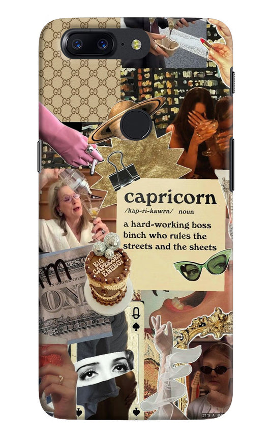 Capricorn Zodiac Oneplus 5T Hard Case Back Cover by Casekaro