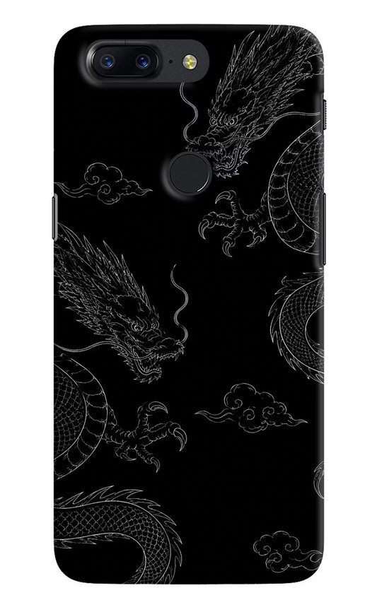 Twin Dragons Oneplus 5T Hard Case Back Cover by Casekaro