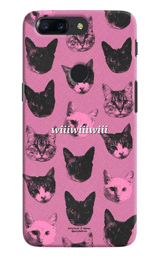 Pink Cats Oneplus 5T Back Cover