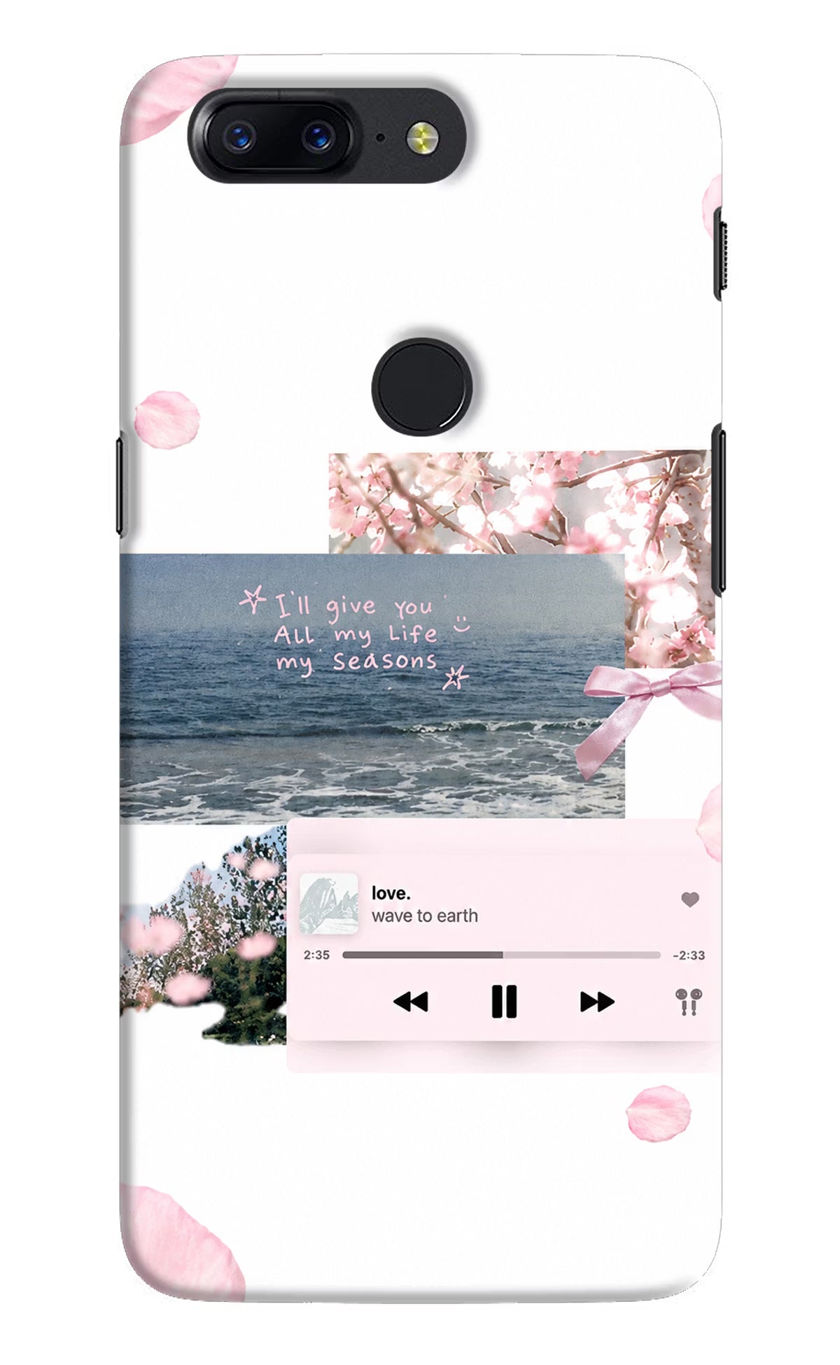 Wave to earth Oneplus 5T Back Cover