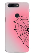 Pink Web Oneplus 5T Hard Case Back Cover by Casekaro
