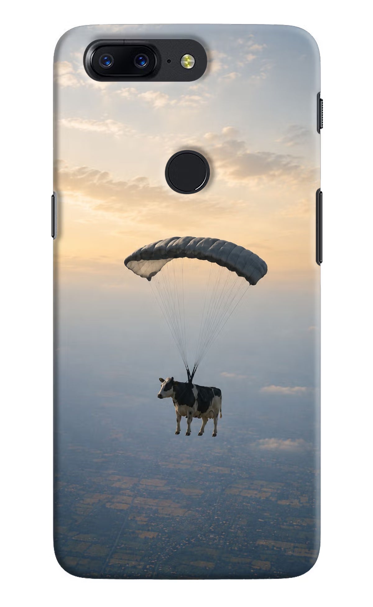 Skydiving Cow Oneplus 5T Back Cover