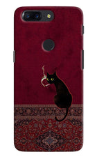 Midnight Cat Oneplus 5T Hard Case Back Cover by Casekaro