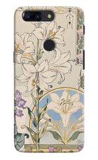White Lily Oneplus 5T Hard Case Back Cover by Casekaro