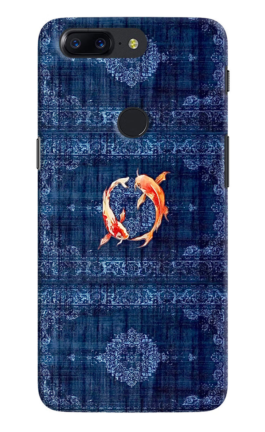 Koi Blue Oneplus 5T Back Cover, Hard case