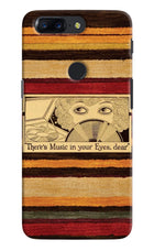 Vinyl Stripes Oneplus 5T Hard Case Back Cover by Casekaro