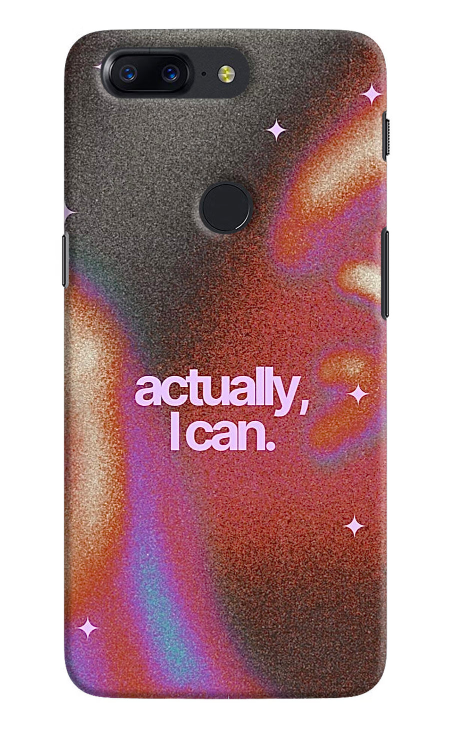 Pink Aura Oneplus 5T Back Cover, Hard case