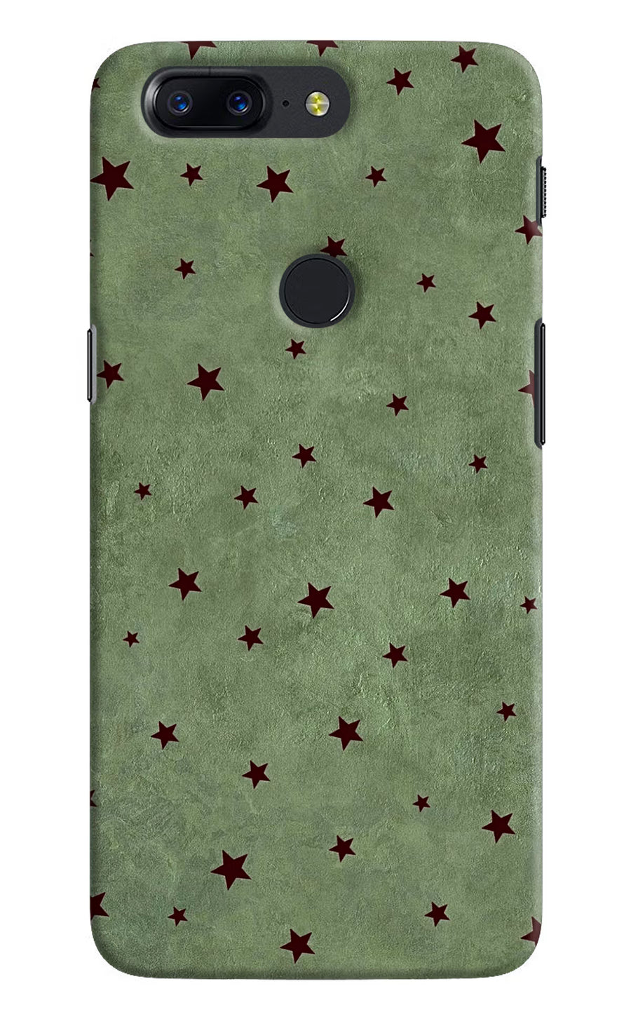 Green Stars Oneplus 5T Back Cover, Hard case