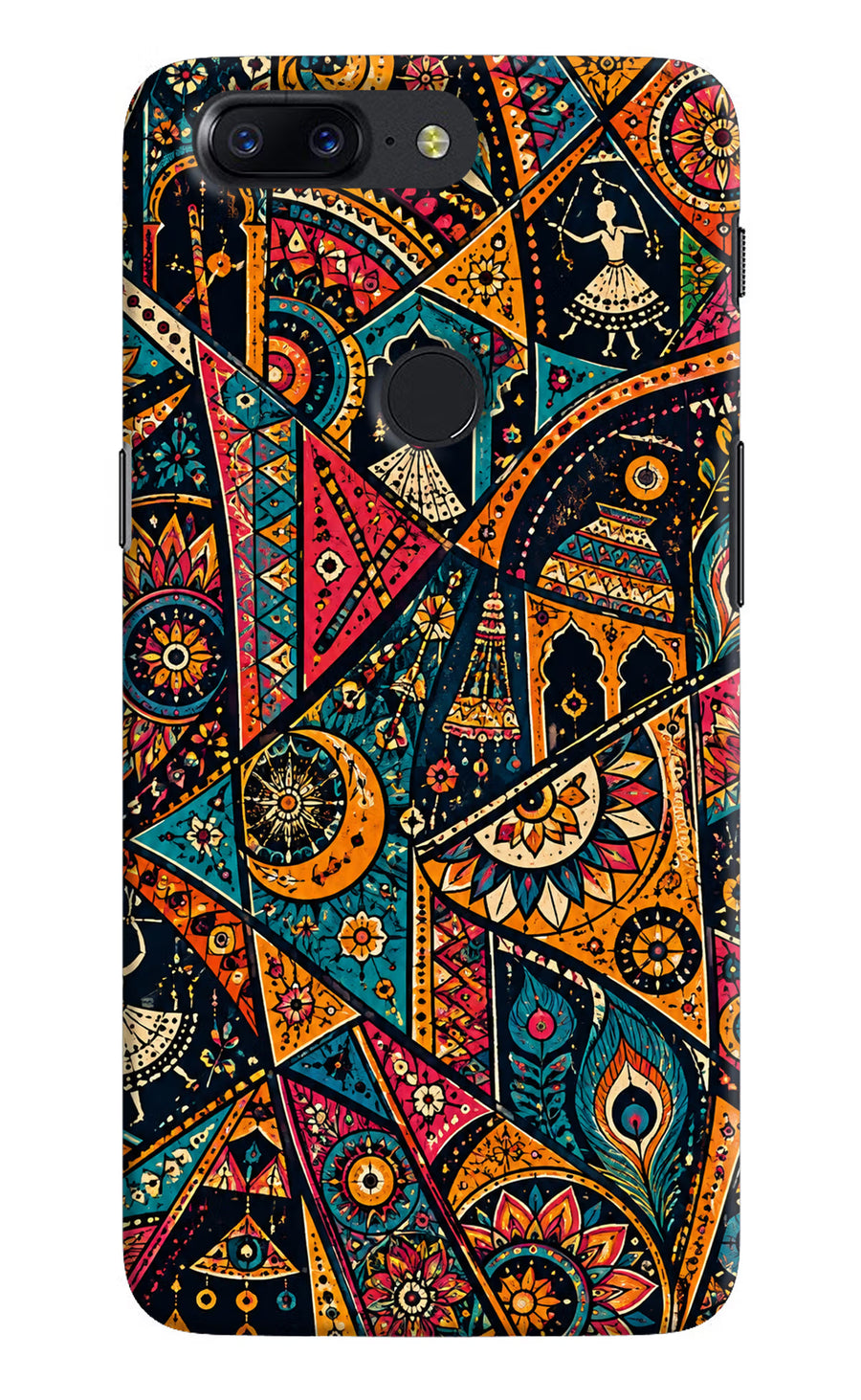 Folk Print Oneplus 5T Back Cover, Hard case