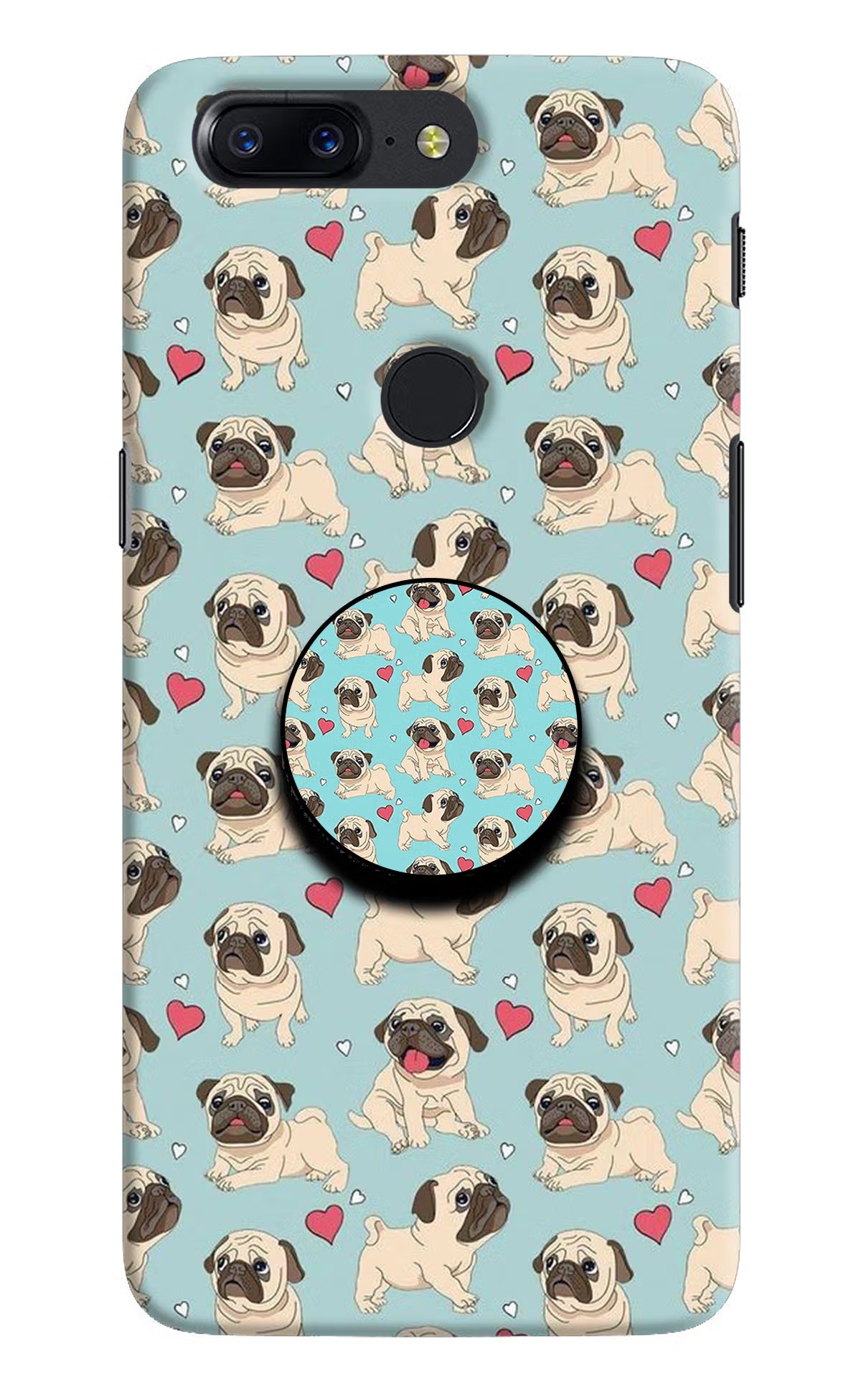 Pug Dog Oneplus 5T Pop Case by Casekaro