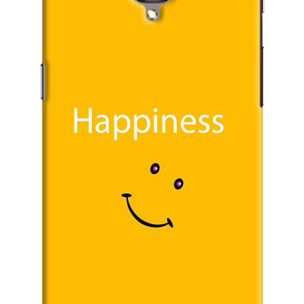 Happiness With Smiley Oneplus 3/3T Hard Case Back Cover by Casekaro