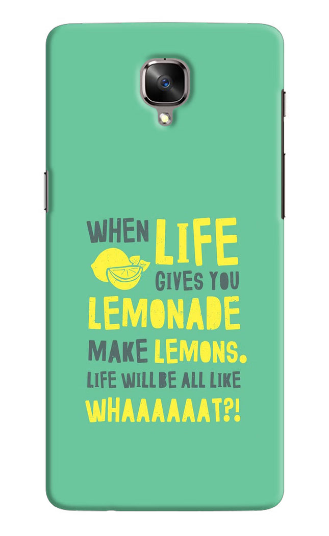 Quote Oneplus 3/3T Hard Case Back Cover by Casekaro