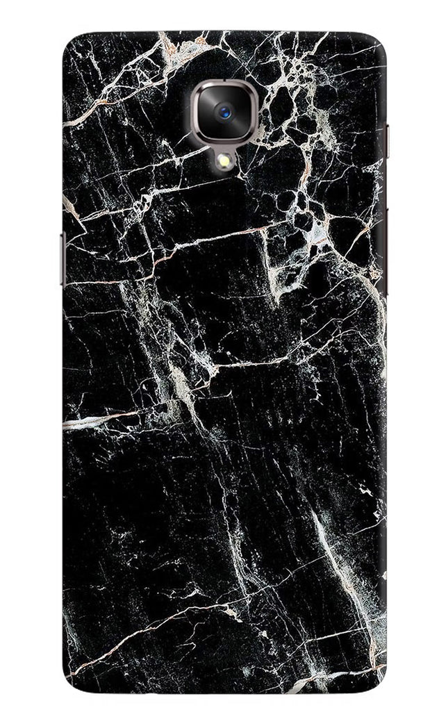 Black Marble Texture Oneplus 3/3T Hard Case Back Cover by Casekaro