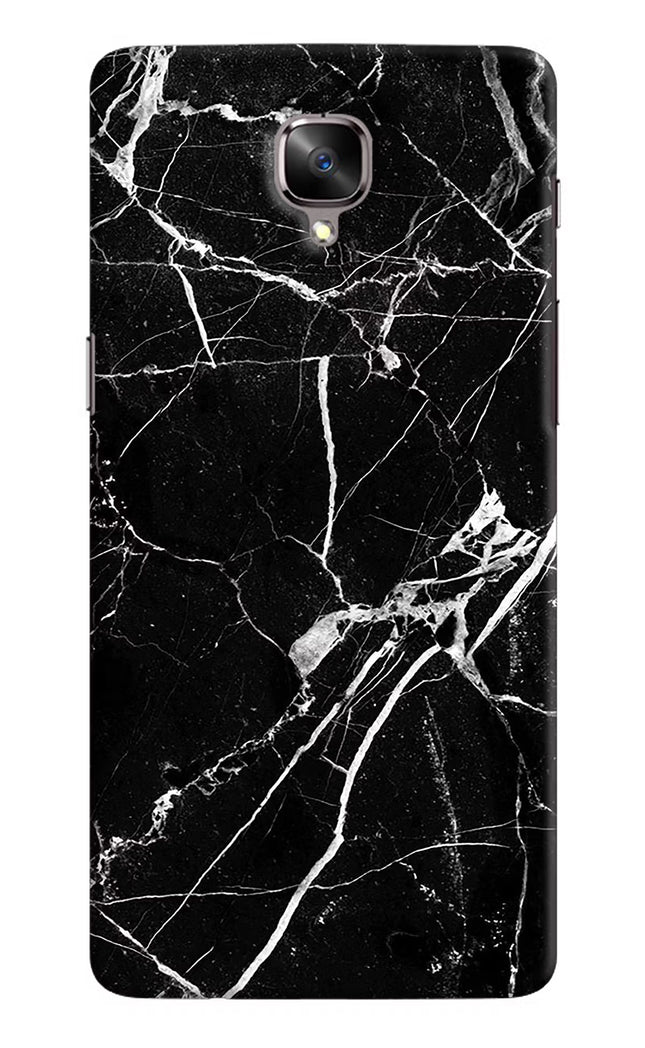 Black Marble Pattern Oneplus 3/3T Hard Case Back Cover by Casekaro