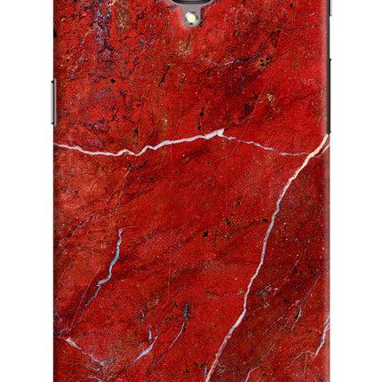 Red Marble Design Oneplus 3/3T Hard Case Back Cover by Casekaro