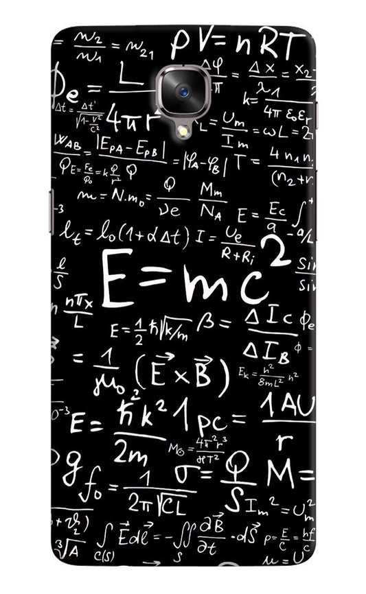 Physics Formula Oneplus 3/3T Hard Case Back Cover by Casekaro
