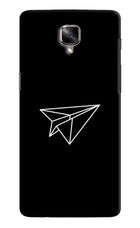 Paper Plane White Oneplus 3/3T Hard Case Back Cover by Casekaro