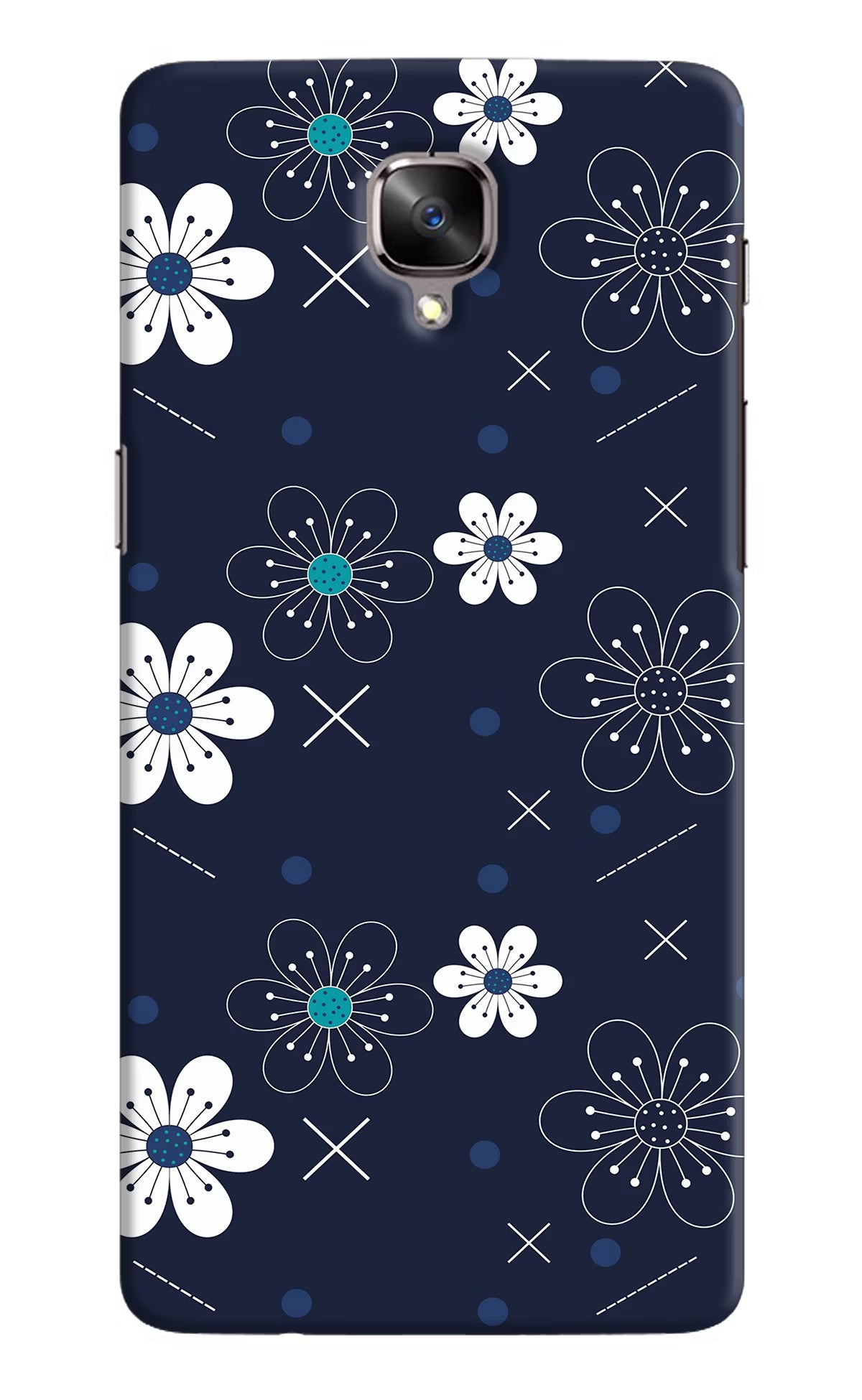 Flowers Oneplus 3/3T Hard Case Back Cover by Casekaro