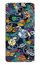 Space Abstract Oneplus 3/3T Hard Case Back Cover by Casekaro