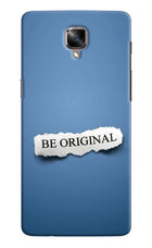 Be Original Oneplus 3/3T Hard Case Back Cover by Casekaro