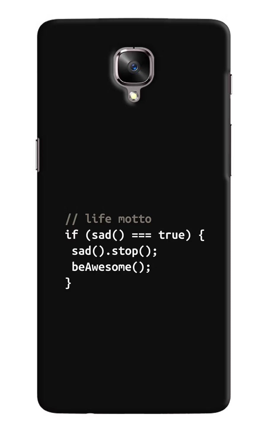 Life Motto Code Oneplus 3/3T Back Cover, Hard case
