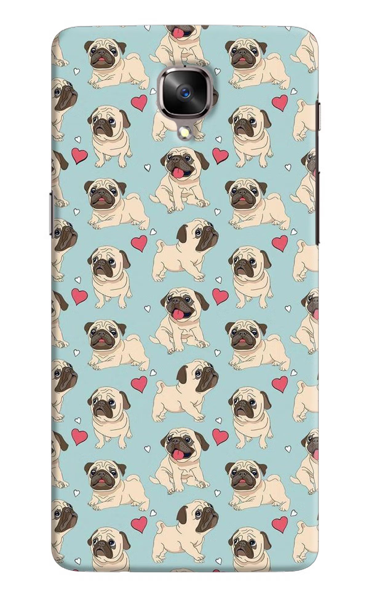 Pug Dog Oneplus 3/3T Hard Case Back Cover by Casekaro