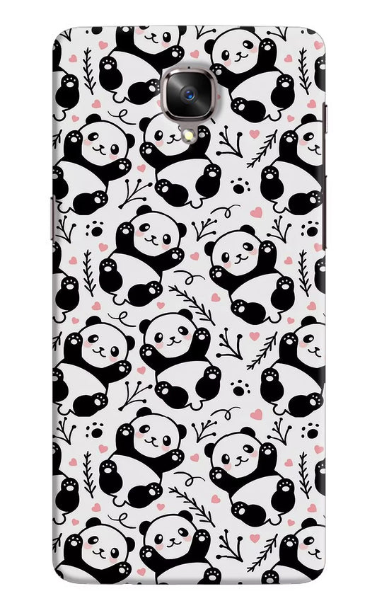 Cute Panda Oneplus 3/3T Hard Case Back Cover by Casekaro