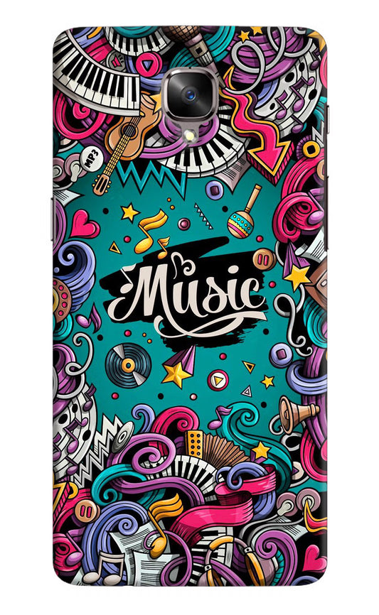 Music Graffiti Oneplus 3/3T Hard Case Back Cover by Casekaro