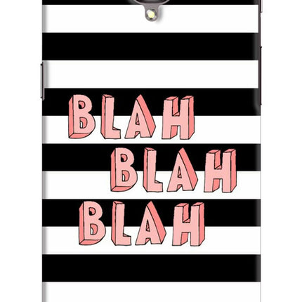 Blah Blah Blah Oneplus 3/3T Hard Case Back Cover by Casekaro