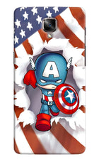 Captain America Oneplus 3/3T Hard Case Back Cover by Casekaro