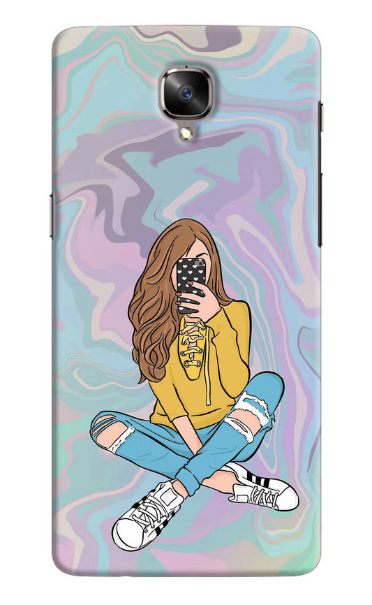 Selfie Girl Oneplus 3/3T Hard Case Back Cover by Casekaro