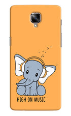 High On Music Oneplus 3/3T Hard Case Back Cover by Casekaro