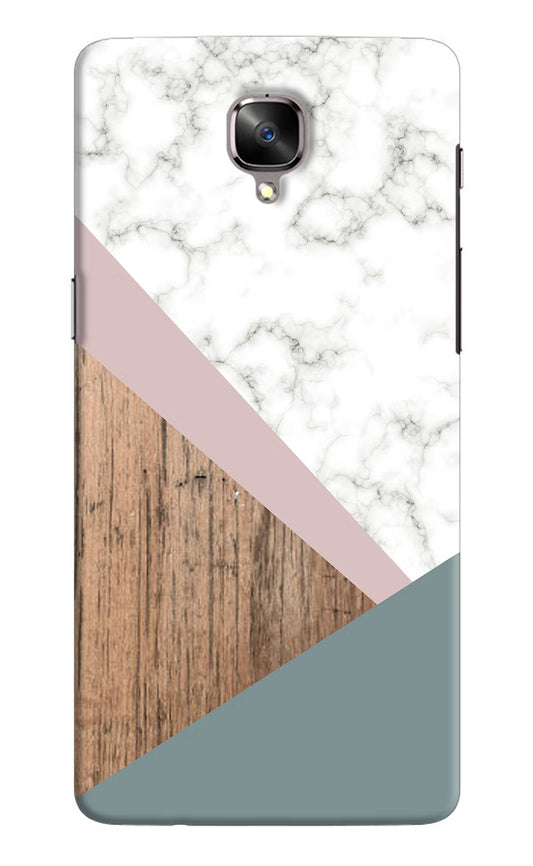 Marble wood Abstract Oneplus 3/3T Hard Case Back Cover by Casekaro