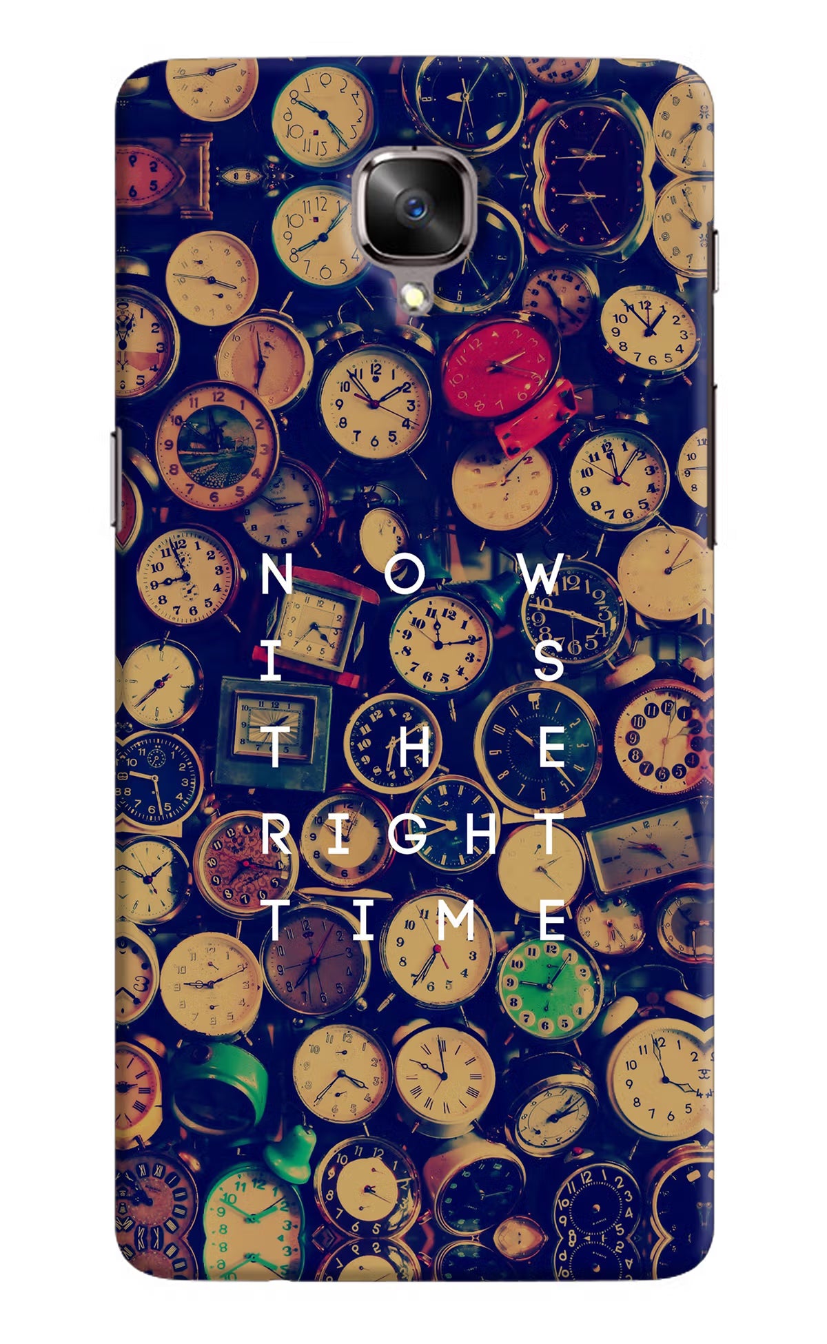 Now is the Right Time Quote Oneplus 3/3T Hard Case Back Cover by Casekaro