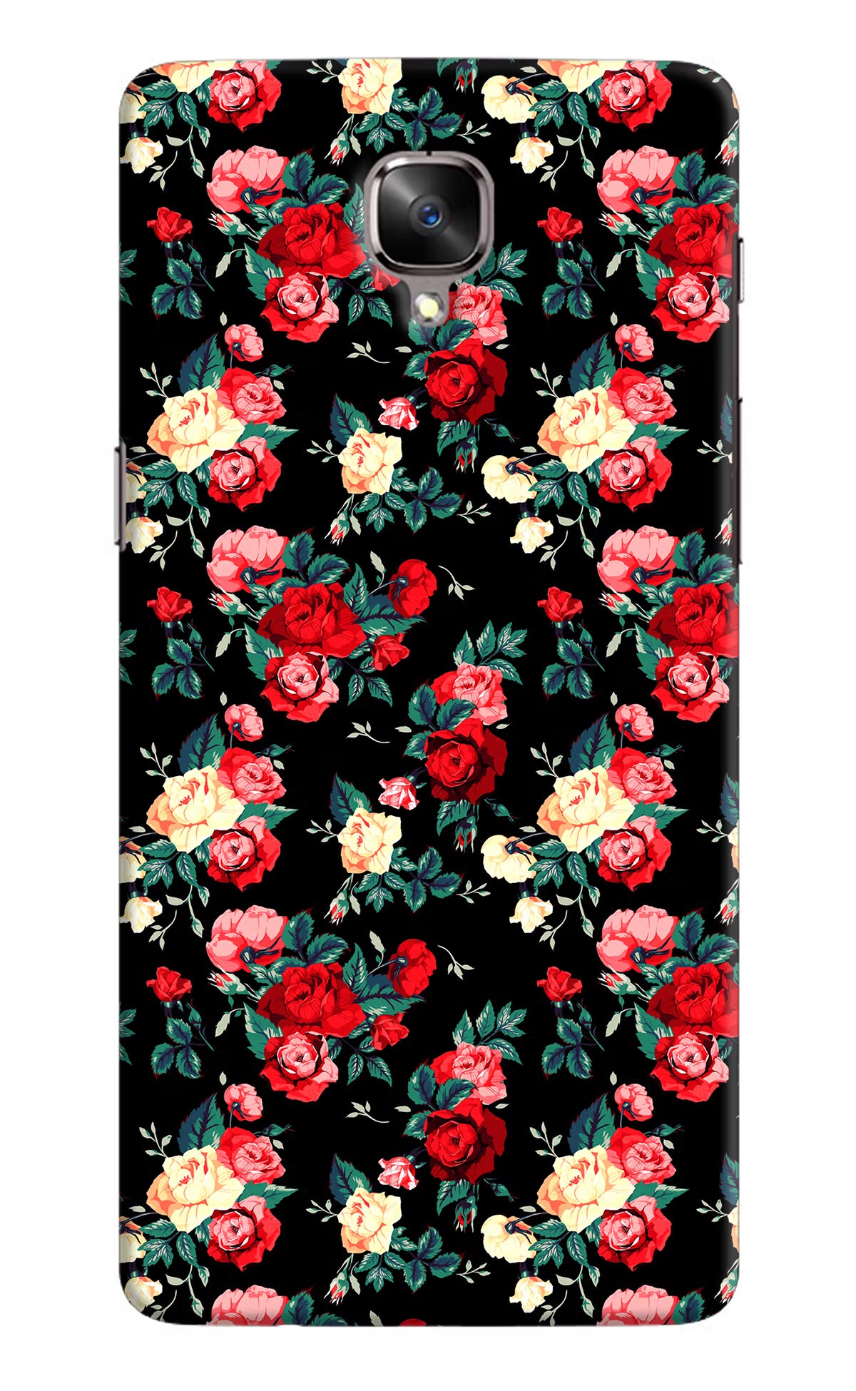 Rose Pattern Oneplus 3/3T Hard Case Back Cover by Casekaro