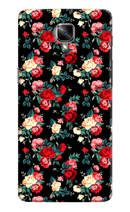 Rose Pattern Oneplus 3/3T Hard Case Back Cover by Casekaro